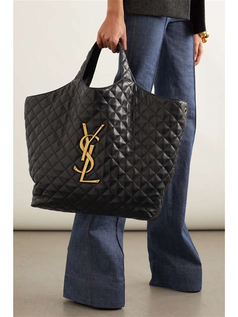 halstücher ysl|Y TOTE IN LEATHER .